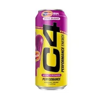 Cellucor Pre Workout C4 Performance Energy Drink Popsicle Grape 473 ML Aluminio Amarillo