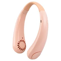 Ventilador Portátil de Pescoço Bladeless A18 - 5W - Recarregável - Rosa