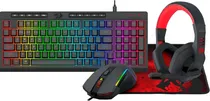 Kit Gamer Redragon Essentials S149 4 Em 1 Preto (Inglês)