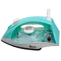 Ferro de Passar 4LIFE FL1106B de 1.000 Watts + Spray 110V ~ 60HZ - Azul/Branco