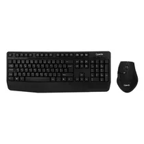 Kit Mouse e Teclado Quanta QTKTM12 - Sem Fio - 1600DPI - Português - Preto