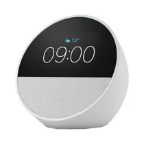 Amazon Alarma Echo Spot Smart Clock With Alexa 2023 White