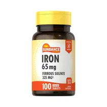 Vitamina Sundance Iron 65MG 100 Tabletas