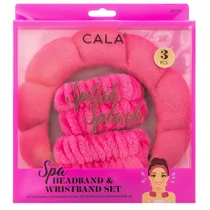 Cala Kit T Diademas Y Muñequeras Spa Rosa c/3