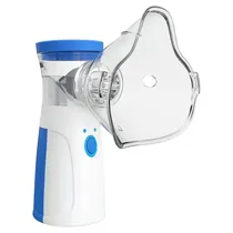 Nebulizador Portátil Mesh Nebulizer JSL-W302 - Recarregável - Branco e Azul