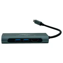 Hub Satellite A-HUBC53 - 7 Portas - USB-C - Cinza