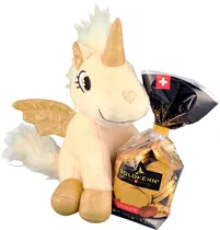 Pelucia com Chocolate Goldkenn Gold Unicorn - 150G