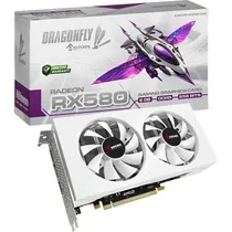 Placa de Vídeo 8GB RX580 Keepdata DDR5 Dragonfly Gaming Whit