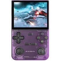 Console Portátil K36 128GB de 3.5" com 22.000 Jogos - Roxo/Transparente