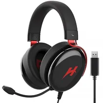 Headset Gaming Haylou Hexstorm G1 HDG01 7.1 com USB para PC/ PS4/ PS5/ Nintendo Switch - Preto/ Vermelho