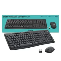 Teclado Logitech MK295 Combo Wireless c/ Mouse Grafito