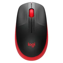 Mouse Logitech M190 - Sem Fio - 1000 Dpi - Vermelho e Preto
