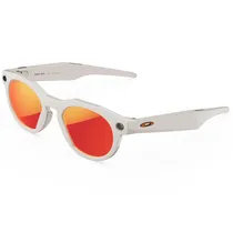 Óculos de Sol Smart Oakley Meta HSTN - Warm Grey/Prizm Ruby