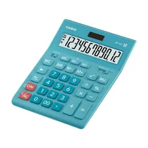 Calculadora Compacta Casio GR-12C-LB 12 Dígitos - Turquesa