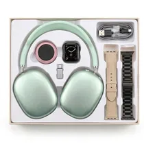 Kit Okpu D-P9 S10 Smartwatch + Alto-Falante + Fone de Ouvido - Green