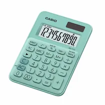 Calculadora Compacta Casio MS-7UC-GN de 10 Dígitos - Verde
