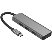 Hub Satellite A-HUBC51 - 4 Portas - USB-C - Cinza
