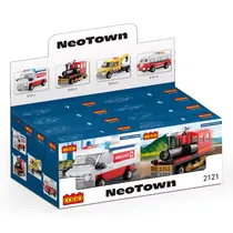 Bloques Cogo Cidade Veículos Exibidor X 8