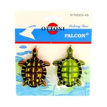 SeÑuelo Artificial Ottoni Tortuga KIT02333-As 2 Piezas