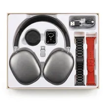 Kit Okpu D-P9 S10 Smartwatch + Alto-Falante + Fone de Ouvido - Black