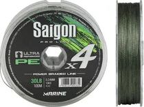 Linha Multifilamento Saigon Pro Line X4 30LB 13KG 0,24MM 100M