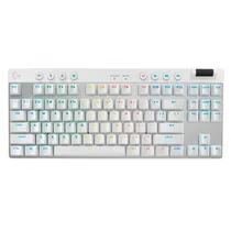 Teclado Logitech G Pro X TKL Lightspe Wireless Whi 920-012143/Whit Branco