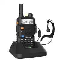 Radio Walkie Talkie Baofeng UV-5R Transceiver / Dual Band / VHF-Uhf / 128 Canais / 8W - Preto