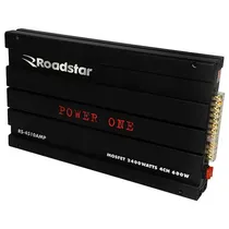 Módulo Amplificador Automotivo Roadstar RS-4510AMP Power One / 2400W / 4 Canais - Preto