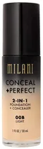 Base Liquido Milani Conceal + Perfect 2 En 1 00 Light Natural - 30ML