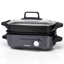 Grill Multicooker Cuisinart com Panela A Vapor GR-M3BRB 1.400W 5L 220V 60HZ