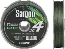Linha Multifilamento Saigon Pro Line X4 55LB 25KG 0,37MM 100M