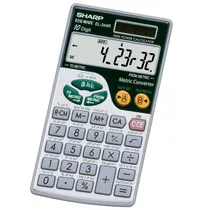 Calculadora de Conversão Métrica Sharp EL-344RB - Prata