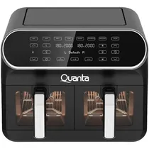 Fritadeira Eléctrica Quanta QTAFS80 Dual com 2400W/4/4L/220V - Preto