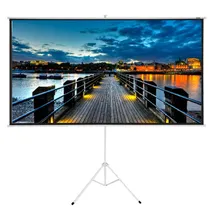 Tela para Projetor Quanta QTTLT120 - com Tripé - 120" - Branco