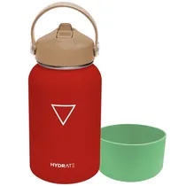 Garrafa Térmica HYDRATET355KROCO60 Kids de 355 ML - Vermelho + Antiderrapante