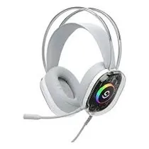 Fone Gaming Satellite GH-554 com Fio/Branco e Cinza