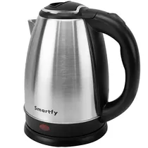 Hervidor Eléctrico Smartfy JE02I 1000W 1.8L 110V Inox/Black