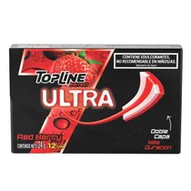 Chicle Topline Seven Ultra Vermelho Berri 24G
