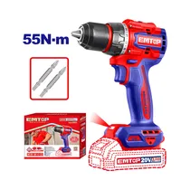 Taladro Atornillador Inalámbrico Emtop ECDL205581 20V 13MM