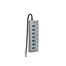 FTX Hub FTX-HUBU7-Ag 7 Ports USB-A 3.0 Plata