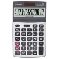 Calculadora Ciêntifica Casio AX-120ST-W-DP 12 Dígitos - Cinza