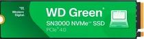 SSD WD Green SN3000 1TB Nvme PCI-Exp 2280 M.2 - 5000MBPS WDS100T4G0E-00CPS0