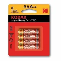 Pilha de Zinco AAA Kodak Super Heavy Duty X 4