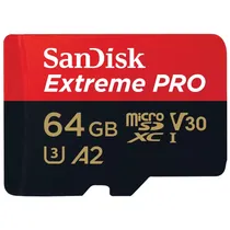 Cartão de Memória Sandisk Extreme Pro SDSQXCU-064G-GN6MA - 64GB - Microsd com Adaptador - 200MB/s