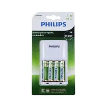 Cargador Philips SCB2445NB Incluye Cuatro Pilas AA / 2450MAH - Bivolt
