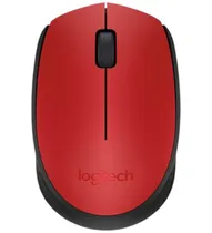 Mouse Logitech M170 Sem Fio USB 1000DPI Vermelho
