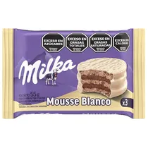 Alfajor Milka Triple Mousse Branco 55G