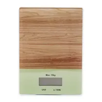 Mini Balança Digital Portatil Sunlight Kitchen Scale S733 15KG / 1G / A Pilha (Pilha Incluida) - Marrom/Verde