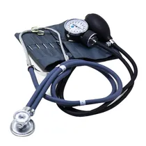 Medidor de Pressao Analogico More Fitness MF-233 com Estetoscópio - Cinza