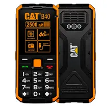 Celular Caterpillar Cat B40 4G Dual Sim Tela 2.4" - Preto e Laranja